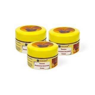 EUQINU Zahra Bakhoor Long Lasting Aroma Incense Cone - 25g (Pack Of 3) EUQINU Zahra Bakhoor Long Lasting Aroma Incense Cone - 25g (Pack Of 3)