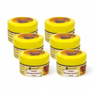 EUQINU Zahra Bakhoor Long Lasting Aroma Incense Cone - 25g (Pack Of 6) EUQINU Zahra Bakhoor Long Lasting Aroma Incense Cone - 25g (Pack Of 6)