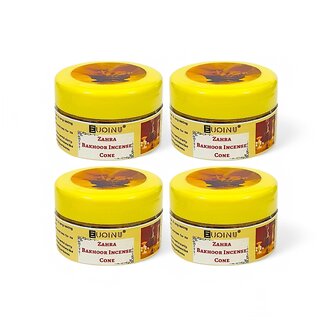 EUQINU Zahra Bakhoor Incense Cone For Rich, Soothing Scent, Calm, Relaxing Atmosphere - (Pack Of 4) 25g EUQINU Zahra Bakhoor Incense Cone For Rich, Soothing Scent, Calm, Relaxing Atmosphere - (Pack Of 4) 25g