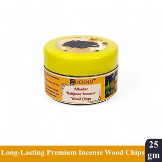 EUQINU Albadar Bakhoor Incense Wood Chips For Rich, Soothing Scent, Calm, Relaxing Atmosphere - (Pack Of 1) 25g EUQINU Albadar Bakhoor Incense Wood Chips For Rich, Soothing Scent, Calm, Relaxing Atmosphere - (Pack Of 1) 25g