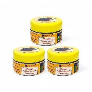                       EUQINU Albarakah Bakhoor Incense Wood Chips For Rich, Soothing Scent, Calm, Relaxing Atmosphere - (Pack Of 3) 25g                                              