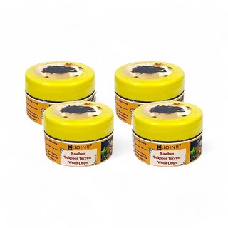                       EUQINU Rawhan Bakhoor Long Lasting Aroma Incense Wood Chips - 25g (Pack Of 4)                                              