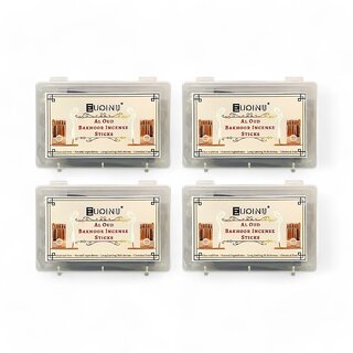 EUQINU Al Oud Bakhoor Incense Sticks For Rich, Soothing Scent, Calm, Relaxing Atmosphere - (Pack Of 4) 48g EUQINU Al Oud Bakhoor Incense Sticks For Rich, Soothing Scent, Calm, Relaxing Atmosphere - (Pack Of 4) 48g