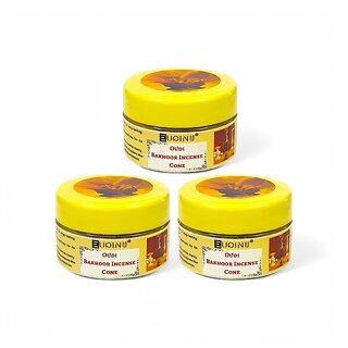                       EUQINU Oudi Bakhoor Incense Cone For Rich, Soothing Scent, Calm, Relaxing Atmosphere - (Pack Of 3) 25g                                              