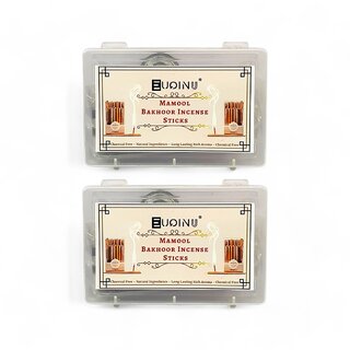 EUQINU Mamool Bakhoor Incense Sticks For Rich, Soothing Scent, Calm, Relaxing Atmosphere - (Pack Of 2) 48g EUQINU Mamool Bakhoor Incense Sticks For Rich, Soothing Scent, Calm, Relaxing Atmosphere - (Pack Of 2) 48g