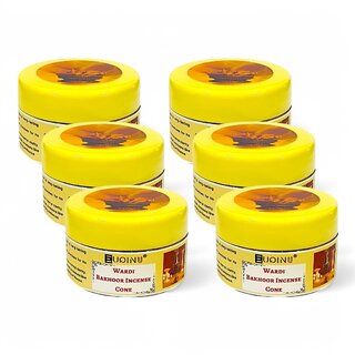                       EUQINU Wardi Bakhoor Long Lasting Aroma Incense Cone - 25g (Pack Of 6)                                              