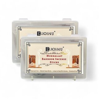 EUQINU Mukhallat Bakhoor Long Lasting Aroma Incense Sticks - 48g (Pack Of 2) EUQINU Mukhallat Bakhoor Long Lasting Aroma Incense Sticks - 48g (Pack Of 2)