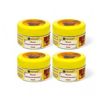 EUQINU Wardi Bakhoor Incense Cone For Rich, Soothing Scent, Calm, Relaxing Atmosphere - (Pack Of 4) 25g EUQINU Wardi Bakhoor Incense Cone For Rich, Soothing Scent, Calm, Relaxing Atmosphere - (Pack Of 4) 25g