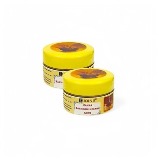                       EUQINU Zahra Bakhoor Long Lasting Aroma Incense Cone - 25g (Pack Of 2)                                              
