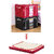 Large Capacity Foldable Storage with Steel Frame, Extra Large Quilt Luggage Cover (60L x 40W x 18H Centimeters, Black)