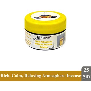 EUQINU Long Lasting Bada Albasheeri Incense Relax Refresh, Perfect for Home Meditation Tablets - 25g EUQINU Long Lasting Bada Albasheeri Incense Relax Refresh, Perfect for Home Meditation Tablets - 25g