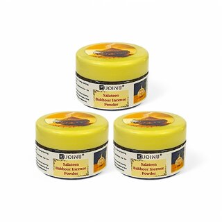 EUQINU Salateen Bakhoor Incense Powder For Rich, Soothing Scent, Calm, Relaxing Atmosphere - (Pack Of 3) 25g EUQINU Salateen Bakhoor Incense Powder For Rich, Soothing Scent, Calm, Relaxing Atmosphere - (Pack Of 3) 25g