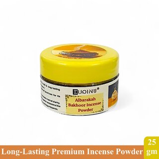 EUQINU Albarakah Bakhoor Incense Powder For Rich, Soothing Scent, Calm, Relaxing Atmosphere - (Pack Of 1) 25g EUQINU Albarakah Bakhoor Incense Powder For Rich, Soothing Scent, Calm, Relaxing Atmosphere - (Pack Of 1) 25g