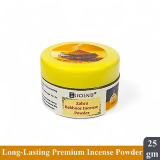                       EUQINU Zahra Bakhoor Incense Powder For Rich, Soothing Scent, Calm, Relaxing Atmosphere - (Pack Of 1) 25g                                              
