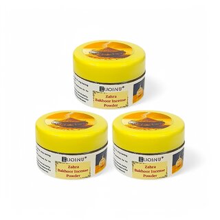                      EUQINU Zahra Bakhoor Incense Powder For Rich, Soothing Scent, Calm, Relaxing Atmosphere - (Pack Of 3) 25g                                              