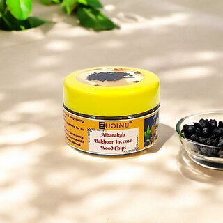                       EUQINU Bakhoor Premium Albarakah Wood Chips Long-Lasting Aroma for a Relaxing Atmosphere (25gm)                                              