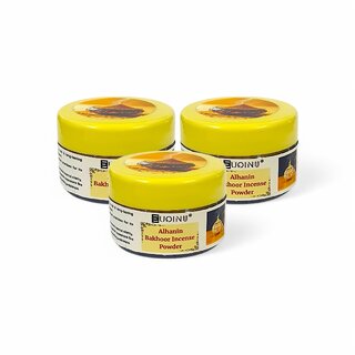                       EUQINU Alhanin Bakhoor Long Lasting Aroma Incense Powder - 25g (Pack Of 3)                                              