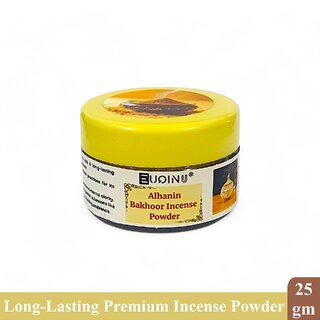                       EUQINU Alhanin Bakhoor Incense Powder For Rich, Soothing Scent, Calm, Relaxing Atmosphere - (Pack Of 1) 25g                                              