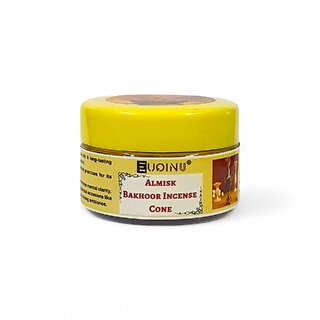 EUQINU Long Lasting Almisk Incense Relax Refresh, Perfect for Home Meditation Cone - 25g EUQINU Long Lasting Almisk Incense Relax Refresh, Perfect for Home Meditation Cone - 25g