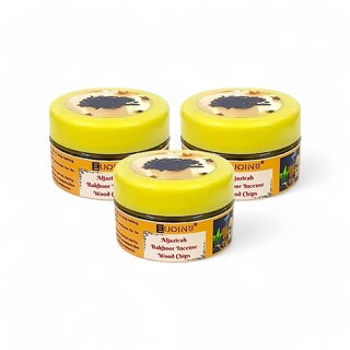                       EUQINU Aljazirah Bakhoor Long Lasting Aroma Incense Wood Chips - 25g (Pack Of 3)                                              