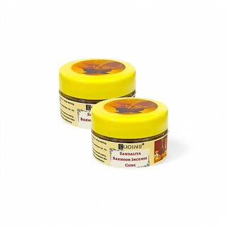 EUQINU Sandaliya Bakhoor Long Lasting Aroma Incense Cone - 25g (Pack Of 2) EUQINU Sandaliya Bakhoor Long Lasting Aroma Incense Cone - 25g (Pack Of 2)