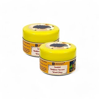 EUQINU Sandali Bakhoor Long Lasting Aroma Incense Wood Chips - 25g (Pack Of 2) EUQINU Sandali Bakhoor Long Lasting Aroma Incense Wood Chips - 25g (Pack Of 2)