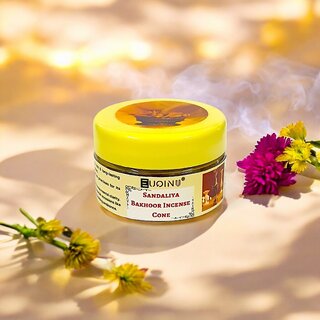 EUQINU Bakhoor Premium Sandaliya Cone Long-Lasting Aroma for a Relaxing Atmosphere (25gm) EUQINU Bakhoor Premium Sandaliya Cone Long-Lasting Aroma for a Relaxing Atmosphere (25gm)