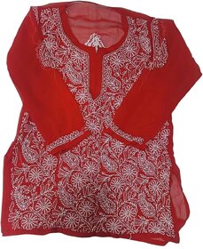 Women Pure Lucknawi Chicken Kurti