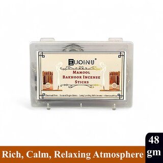 EUQINU Long Lasting Mamool Incense Relax Refresh, Perfect for Home Meditation Sticks - 48g EUQINU Long Lasting Mamool Incense Relax Refresh, Perfect for Home Meditation Sticks - 48g