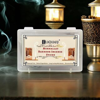 EUQINU Bakhoor Premium Mukhallat Sticks Long-Lasting Aroma for a Relaxing Atmosphere (48gm) EUQINU Bakhoor Premium Mukhallat Sticks Long-Lasting Aroma for a Relaxing Atmosphere (48gm)