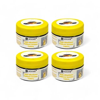 EUQINU Bada Albasheeri Bakhoor Incense Tablets For Rich, Soothing Scent, Calm, Relaxing Atmosphere - (Pack Of 4) 25g EUQINU Bada Albasheeri Bakhoor Incense Tablets For Rich, Soothing Scent, Calm, Relaxing Atmosphere - (Pack Of 4) 25g