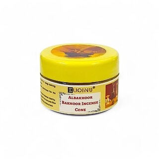 EUQINU Albakhoor Bakhoor Long Lasting Aroma Incense Cone - 25g EUQINU Albakhoor Bakhoor Long Lasting Aroma Incense Cone - 25g