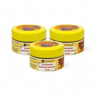 EUQINU Albakhoor Bakhoor Long Lasting Aroma Incense Cone - 25g (Pack Of 3) EUQINU Albakhoor Bakhoor Long Lasting Aroma Incense Cone - 25g (Pack Of 3)