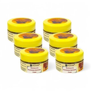 EUQINU Sandaliya Bakhoor Long Lasting Aroma Incense Cone - 25g (Pack Of 6) EUQINU Sandaliya Bakhoor Long Lasting Aroma Incense Cone - 25g (Pack Of 6)