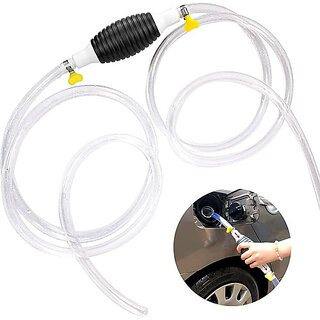 Transfer Pump For Petrol Oil Liquid | Portable Manual car Fuel Pump Combo