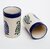 Ceramic Glass Pack of 2 with Leaf Design