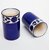 Ceramic Glass Pack of 2 Floral Design
