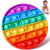 Rainbow Pop It Toy Round Silicone Sensory Stress Reliever