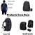 Waterproof Bag Cover, Rain Protection for Laptop, School and Office Bag. 40L-50L Capacity, Dust Proof