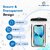 Waterproof Mobile Pouch Cover for All Mobiles, Cellphone Dry Bag Compatible All Smartphones up to 6.5 inches (Black)
