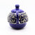 Handcrafted Ceramic Teapot and Cup Set - Elegant Blue and White Floral Design