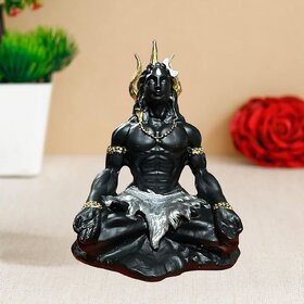 Tiny Shiny Adiyogi Shiv Idol Statue Murti For Car Deshboard Home Decor Pooja Room Office