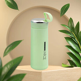 Hathrasmart Water Bottle Bpa Free Bottle Glass Inner Liner With Plastic Shell Bottles 400 ml Water Bottle(Set of 1, Multicolor)