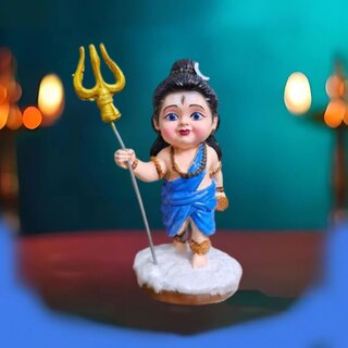 Tiny Shiny Baal Shiv JI Cute Littel Baal Shiv Idol Status Good Luck Murti for Home Temple Office Desk Car Dashboard Tiny Shiny Baal Shiv JI Cute Littel Baal Shiv Idol Status Good Luck Murti for Home Temple Office Desk Car Dashboard