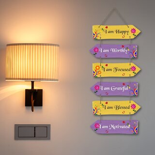Tiny Shiny Motivational Art Wooden Wall Hanging for Living Room/Bedroom/Office Gift Decoration Tiny Shiny Motivational Art Wooden Wall Hanging for Living Room/Bedroom/Office Gift Decoration