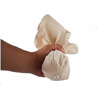Cotton Double Layered Washable/Heavy Layered Reusable and Hand Imarti Jalebi Cloth with Hole for Professionals Used by Halwai and Caterers Make jalebi -Off-White (1pc) Cotton Double Layered Washable/Heavy Layered Reusable and Hand Imarti Jalebi Cloth with Hole for Professionals Used by Halwai and Caterers Make jalebi -Off-White (1pc)
