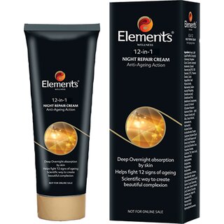                       Element Wellnes 12 in 1 Night Repair Cream 25ml (pack of 1)                                              