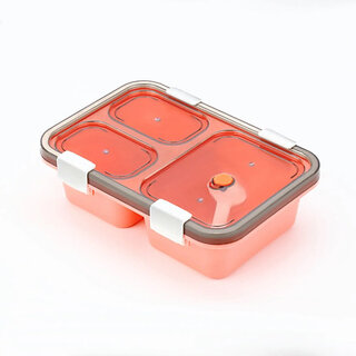 Lunch Box 3 Compartment Plastic Lunch Box 1 Containers Lunch Box(1000 ml) Lunch Box 3 Compartment Plastic Lunch Box 1 Containers Lunch Box(1000 ml)