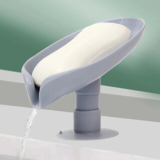 Hathrasmart Leaf Shape Self Draining Not Punched Easy Clean Bar Soap Dish for Bathroom(Multicolor) Hathrasmart Leaf Shape Self Draining Not Punched Easy Clean Bar Soap Dish for Bathroom(Multicolor)