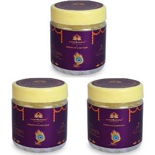 Manokamna Premium Camphor Tablets with Spiritual Essence Strong Aroma for Havan and Puja (50gm Pack of 3) Manokamna Premium Camphor Tablets with Spiritual Essence Strong Aroma for Havan and Puja (50gm Pack of 3)